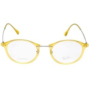 PRICE FIRM • Ray-Ban 49mm Round Glasses in Yellow